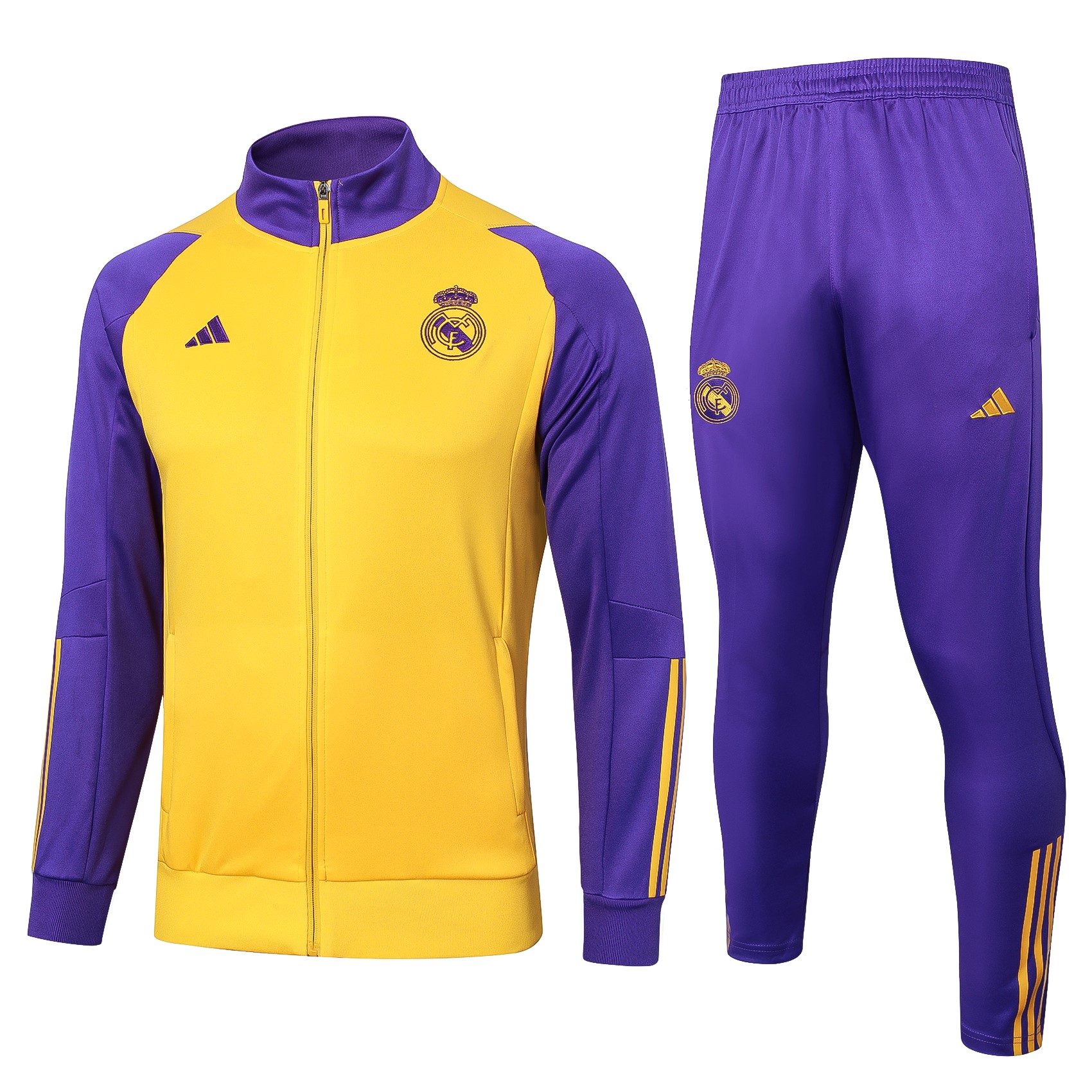 Chandal Real Madrid 2024 2025 Amarillo Purpura